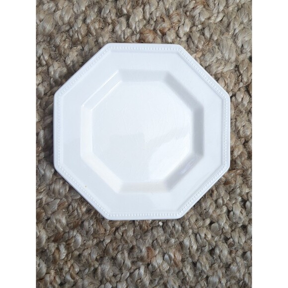 6 Heritage White Bread & Butter Plates, Johnson Bros England, Octagonal EUC!! - Picture 3 of 10